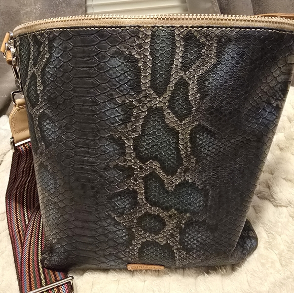 CONSUELA Rattler Hobo Tote Handbag With New Guitar Strap. - Picture 2 of 12